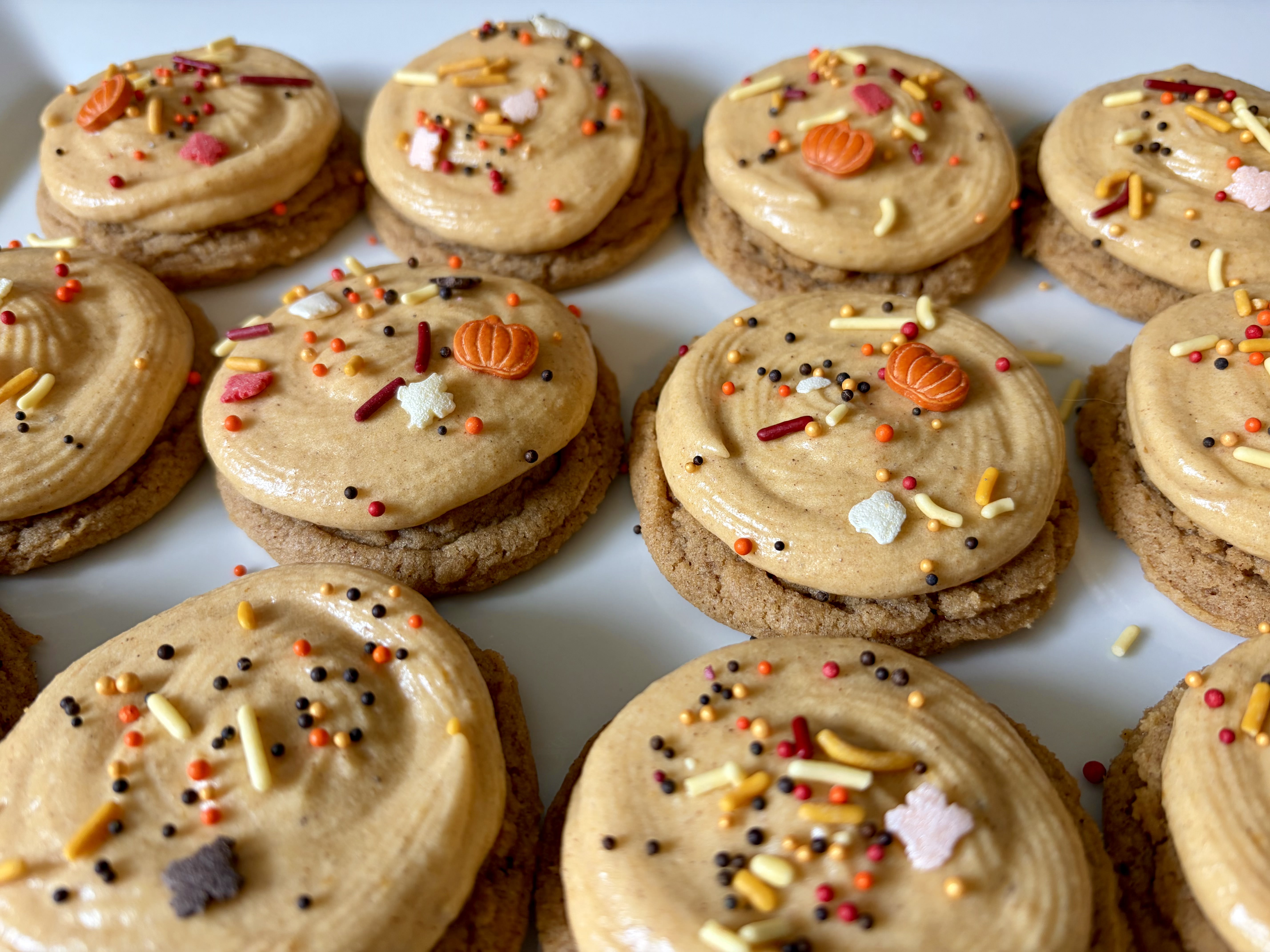 Frosted Pumpkin Spice Cookie